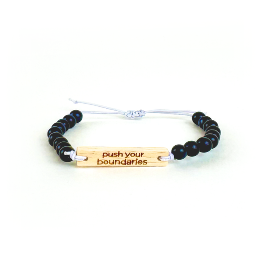 Mantra Bracelet by Bodhi: "Push Your Boundaries"