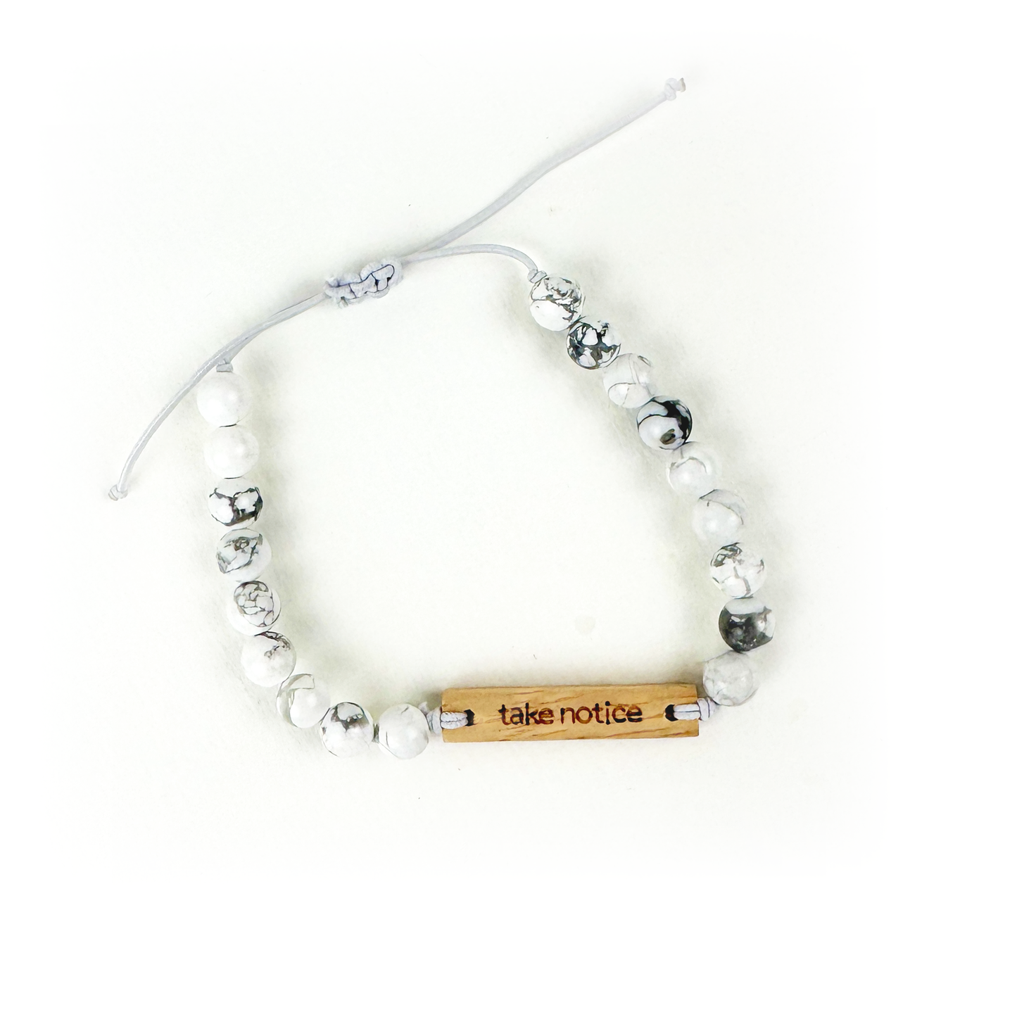Mantra Bracelet by Bodhi: "Take Notice"