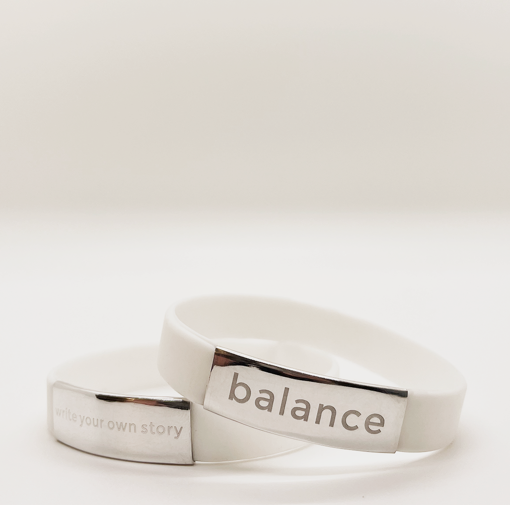 Bodhi Band - Your band is white silicone for maximum stretchability and aluminum for a light, yet sophisticated, look